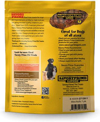 Mini Retriever Rolls Dog Chews, 7 count