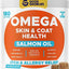 Allergy Relief & Itch Relief with Omega 3 Skin & Coat with Alaskan Fish Oil Chew Supplement for Dogs, 180 count