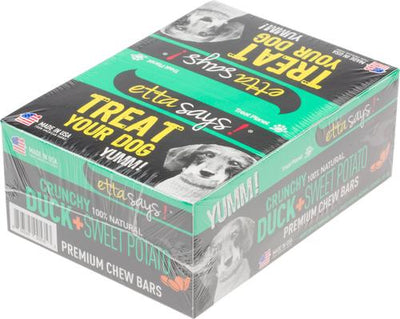 Crunchy Duck + Sweet Potato Chew Bars Dog Treats, 12 count
