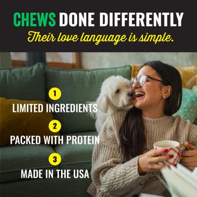 Crunchy Duck + Sweet Potato Chew Bars Dog Treats, 12 count