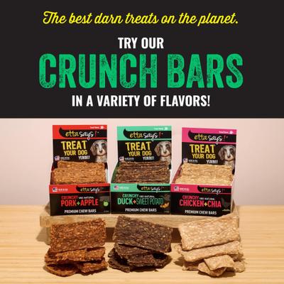 Crunchy Duck + Sweet Potato Chew Bars Dog Treats, 12 count