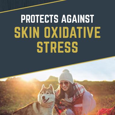 Suplemento masticable suave con sabor a salmón para la piel y el pelaje de perros, frasco de 10.5 oz