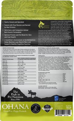 Grain-Free Ohana Puppy Formula Dry Dog Food, 25-lb bag