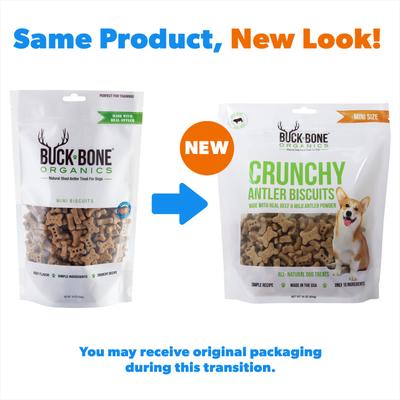 Mini Antler Biscuits Dog Treats, 16-oz bag