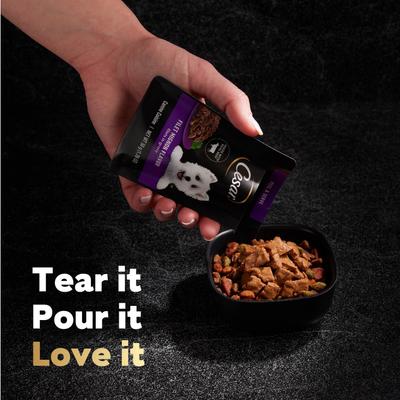 Variety Pack Filet Mignon, Rotisserie Chicken, & Wood-Grilled Chicken Flavor Filets in Gravy Wet Dog Food, 1.76-oz mini-pouch, case of 40