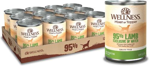 95% Whitefish Natural Grain-Free Wet Dog Food Topper, 13.2-oz can, case of 12