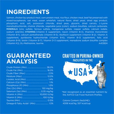 Plus Skin & Coat Health Formula Natural Salmon & Ocean Whitefish High Protein Dry Cat Food, 22-lb bag