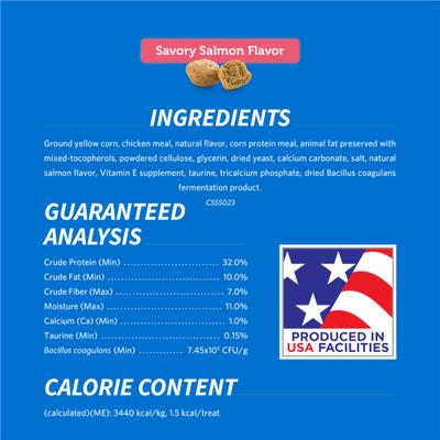 Savory Salmon Flavor Dental Cat Treats, 19-oz bag
