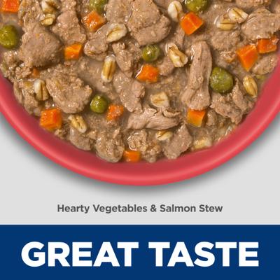 Adult Perfect Weight Management Hearty Vegetables & Salmon Stew Wet Dog Food, 12.5-oz can, 12 count