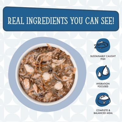 Cats in the Kitchen 1 If By Land, 2 If By Sea Tuna, Beef & Salmon Recipe Grain-Free Cat Food Pouches, 3-oz pouch, case of 12