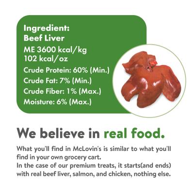 Beef Liver Freeze-Dried Dog & Cat Treats, 12-oz jar