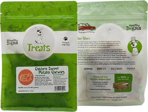 Chicken & Sweet Potato Chewies Grain-Free Dog Treats, 6-oz bag