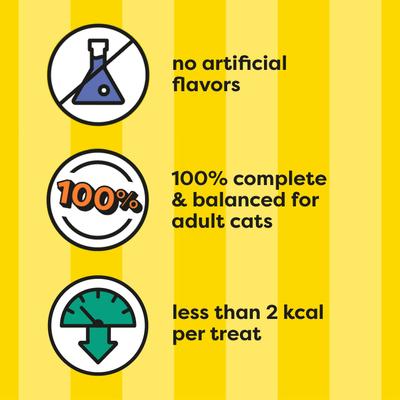 Classic Savory Salmon Flavor Crunchy & Soft Cat Treats, 16-oz tub