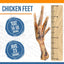 Chicken Feet Chicken Flavored Dog Chews, 12 count