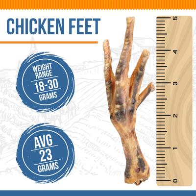 Chicken Feet Chicken Flavored Dog Chews, 12 count