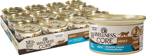 CORE Kitten Chicken & Salmon Natural Grain-Free Pate Wet Cat Food, 3-oz can, case of 12