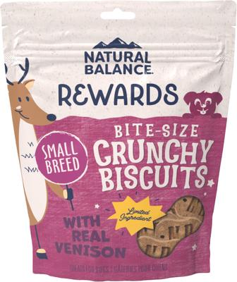 Bundle: Variety Pack - Natural Balance Rewards Crunchy Biscuits with Real Chicken Dog Treats, Duck & Venison Flavors