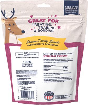 Bundle: Variety Pack - Natural Balance Rewards Crunchy Biscuits with Real Chicken Dog Treats, Duck & Venison Flavors