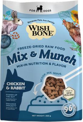 Mix & Munch Raw Beef & Venison High Protein Grain-Free Adult Freeze-Dried Dog Food, 12.35-oz bag