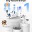Pet Grooming Vacuum, Adjustable Blow Dryer & Clipper Grooming Kit