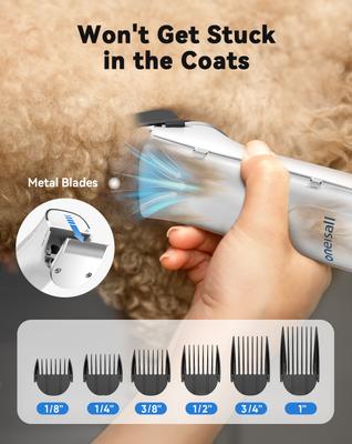 Pet Grooming Vacuum, Adjustable Blow Dryer & Clipper Grooming Kit