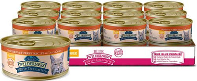 Wilderness Wild Delights Flaked Chicken & Turkey Grain-Free Canned Cat Food, 5.5-oz, case of 24