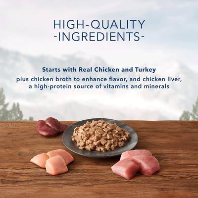 Wilderness Wild Delights Flaked Chicken & Turkey Grain-Free Canned Cat Food, 5.5-oz, case of 24