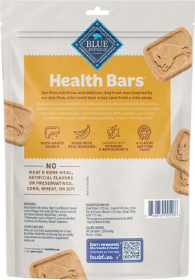 Bundle: Blue Buffalo Health Bars Baked Apples & Yogurt + Banana & Yogurt Dog Treats