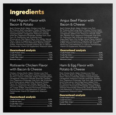 Loaf in Sauce Variety Pack Grain-Free Small Breed Adult Wet Dog Food Trays, 3.5-oz, case of 24