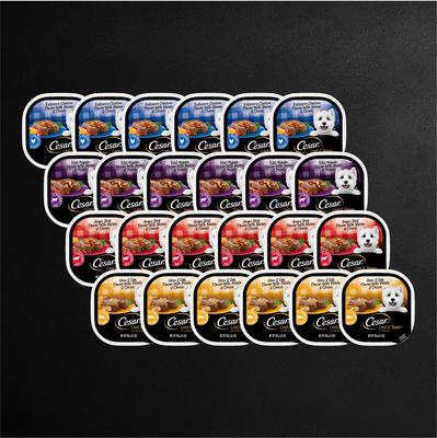 Loaf in Sauce Variety Pack Grain-Free Small Breed Adult Wet Dog Food Trays, 3.5-oz, case of 24