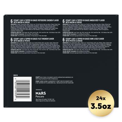 Loaf in Sauce Variety Pack Grain-Free Small Breed Adult Wet Dog Food Trays, 3.5-oz, case of 24