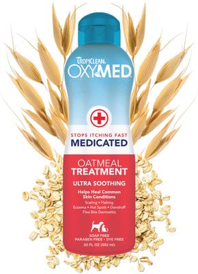 OxyMed Medicated Itch Relief Oatmeal Dog Conditioner Treatment Rinse, 1-gal bottle