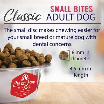Small Bites Adult Chicken, Turkey & Brown Rice Recipe Dog Food, 4.5-lb bag