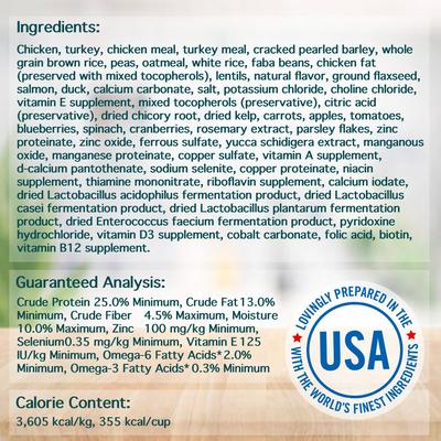 Small Bites Adult Chicken, Turkey & Brown Rice Recipe Dog Food, 4.5-lb bag