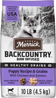 Backcountry Raw Infused Puppy Recipe + Grains with Chicken & Salmon Freeze-Dried Dry Dog Food, 10-lb bag