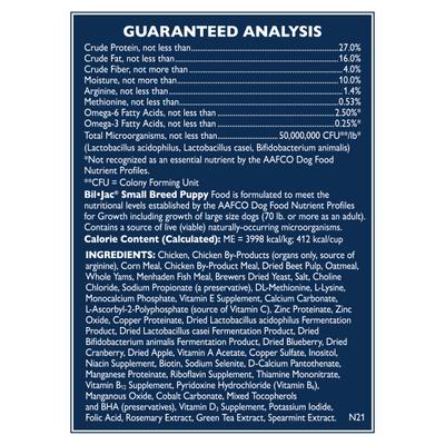 Small Breed Puppy Chicken, Oatmeal & Yam Recipe Dry Dog Food, 6-lb bag