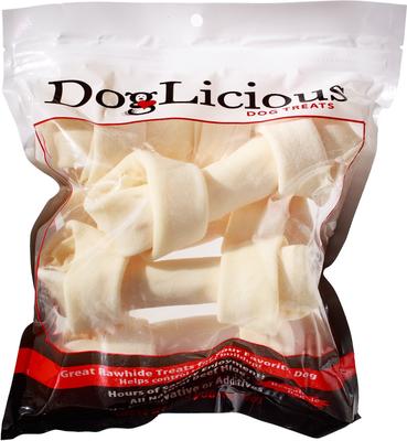 DogLicious 4" Natural Bones Dog Treats, 8 count