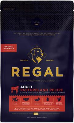 Pastureland Recipe Lamb & Whitefish Meals Whole Grains Dry Dog Food, 4-lb bag
