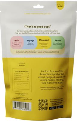 Reward Banana Chips Natural Freeze-Dried Dog Treats, 6-oz bag