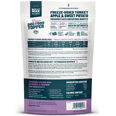 Turkey High Protein Freeze-Dried Raw Dog Food Topper, 7-oz pouch