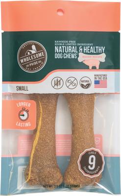 Natural & Healthy Bacon Flavor Small Dog Chews, 2 count