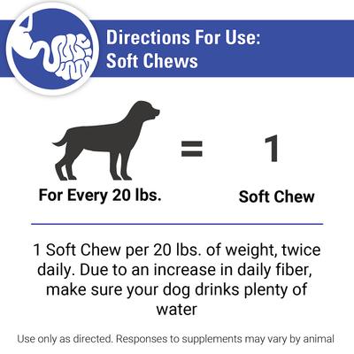 No Scoot Anal Gland Function Support Soft Chews Dog Supplement, 120 count