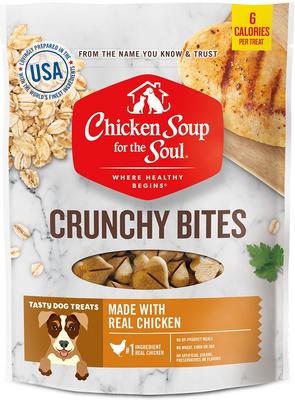 Crunchy Bites Chicken Dog Treats, 12-oz bag