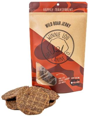 Wild Boar Jerky Dog Treats, 3.5-oz bag