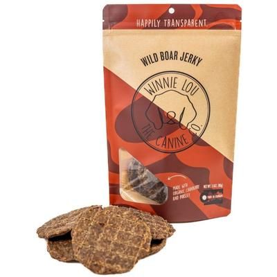 Premios para perros de cecina de jabalí, bolsa de 3.5 oz