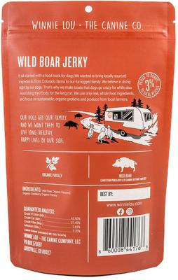 Wild Boar Jerky Dog Treats, 3.5-oz bag