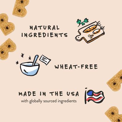 Burgers & Fries Beef, Sweet Potatoes & Cheese Dog Treats, 5-oz bag