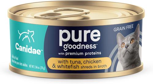 Adore Grain-Free Salmon & Whitefish in Broth Canned Cat Food, 2.46-oz, case of 24
