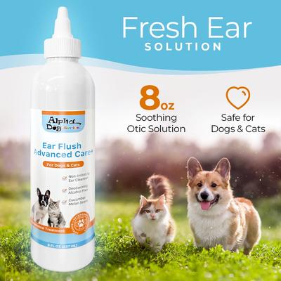 Advanced Soothing Otic Solution Dog, Cat & Small Pet Ear Cleaner, 8-fl oz bottle