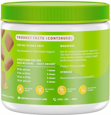 Anti-Itch Support Peanut Butter Flavored Dog Soft Chews Supplement, 90 count